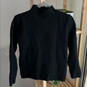 Wool & Cotton Butter Soft Long Sleeve Mock Neck Sweater